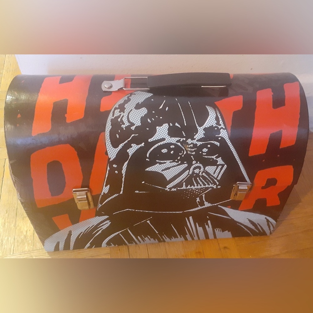 Star Wars Darth Vader Domed Lunchbox/Toolbox Pail- cardboard not metal